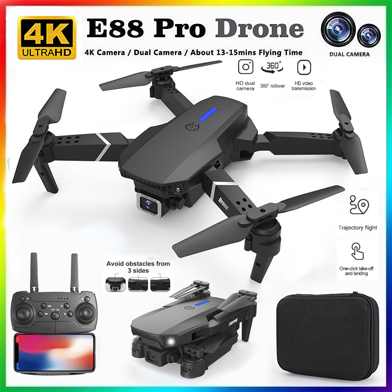 Drone Camera Night Vision - 2026 YENİ E88 Profesyonel HD 4K