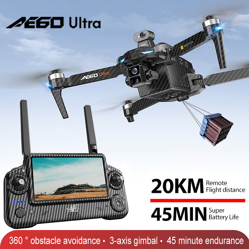 Drone Camera With Gimbal - AE60 GPS Drone Profesyonel 8K Kamera