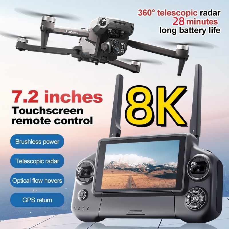 8K 3 Eksenli Gimbal Fırçasız 7 - Drone Camera Night Vision incelemesi ve fiyatı