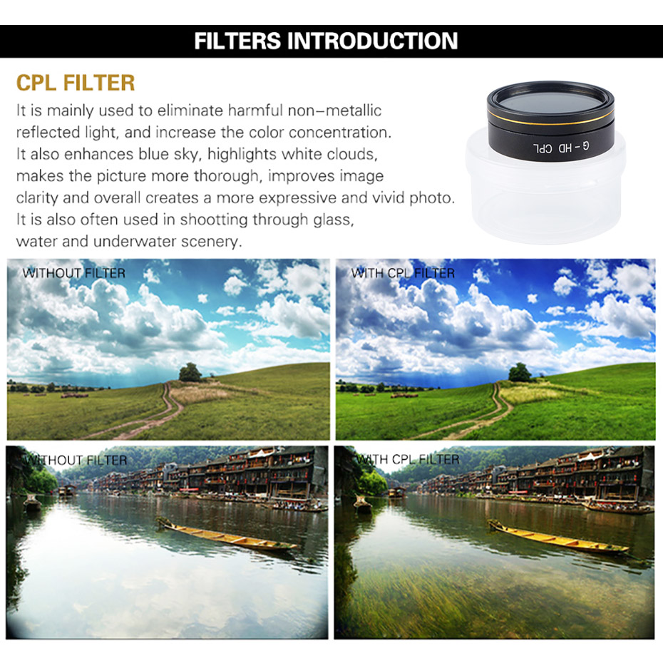 Drone Filtresi Phantom 4 Pro V - Drone Camera Filter incelemesi ve fiyatı