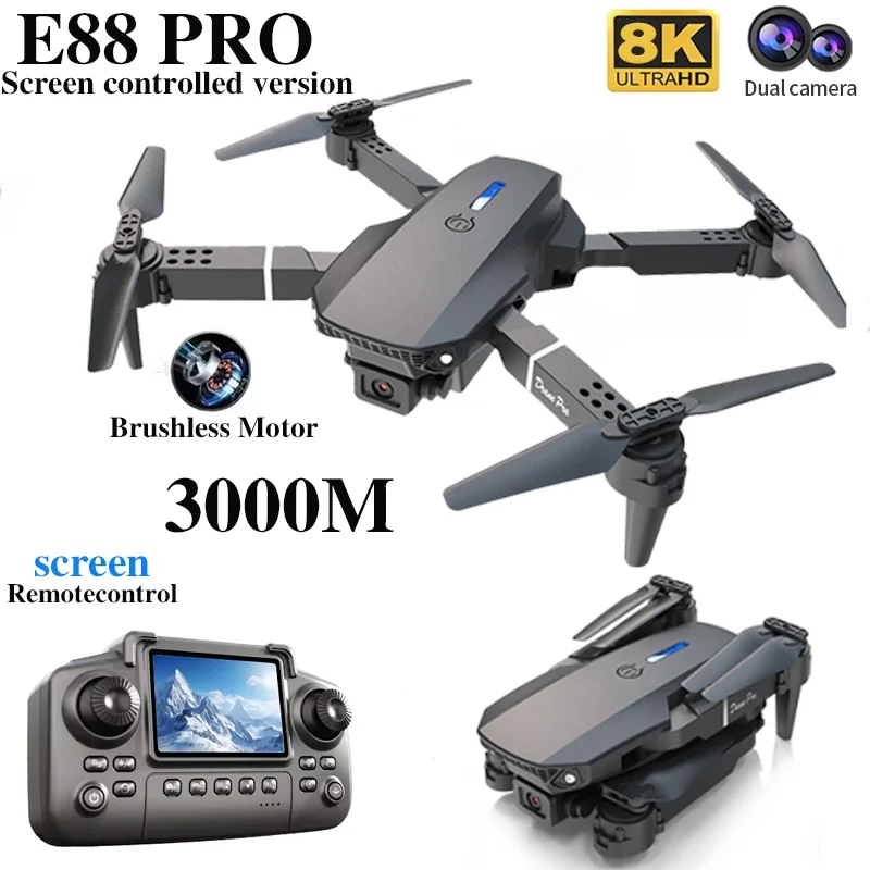 Profesyonel E88 PRO Drone ekra - Drone Camera Professional incelemesi ve fiyatı