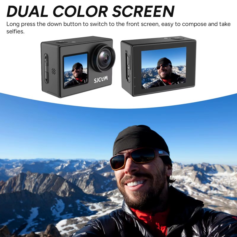 Çift Ekranlı-SJ4000 SJCAM Kask - Drone Camera Action incelemesi ve fiyatı
