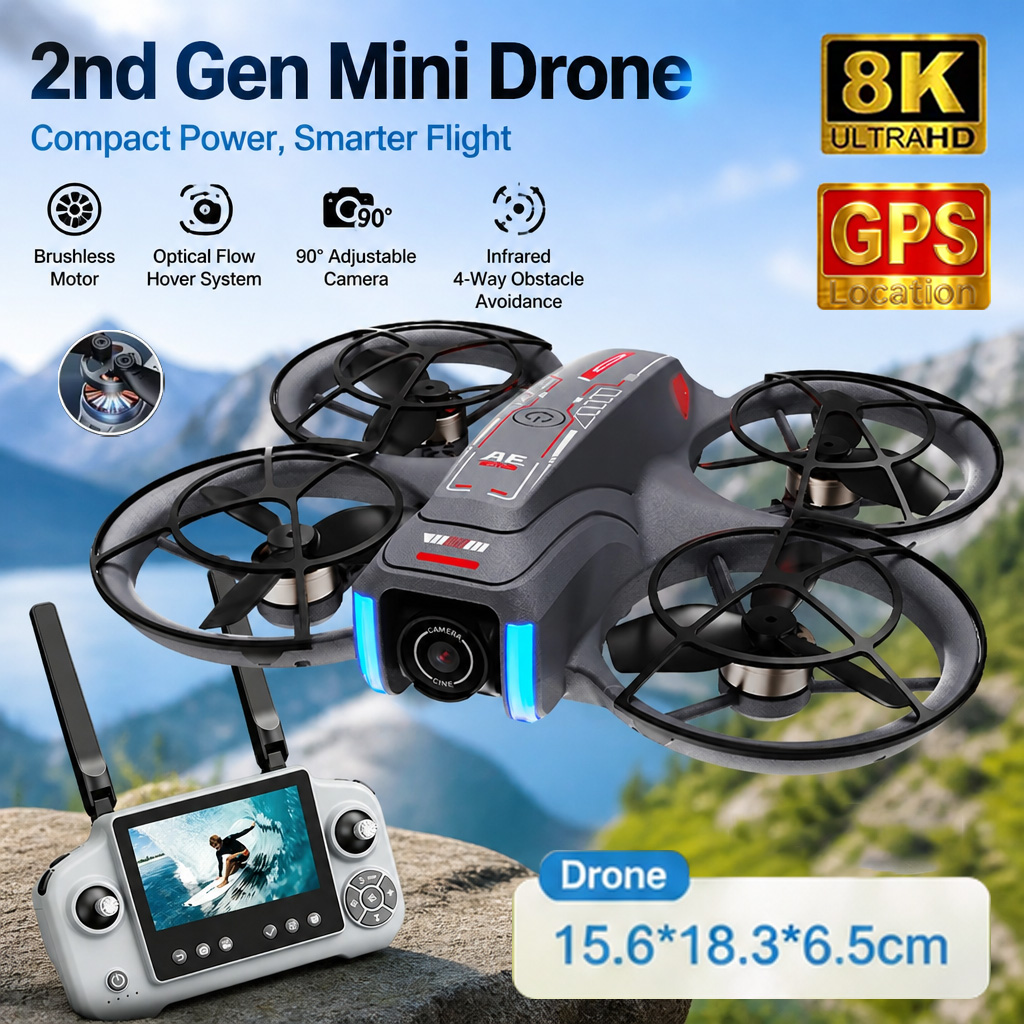 Yeni 2. Nesil AE21 GPS Drone P - Drone Camera Night Vision incelemesi ve fiyatı